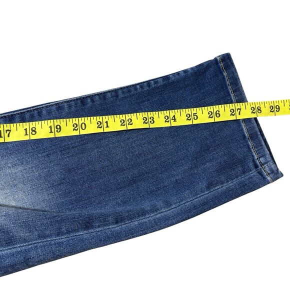 Judy Blue Jeans Women’s 5/27 Relaxed Fit Stretch Blue Mid Rise Denim Distressed - Picture 3 of 7